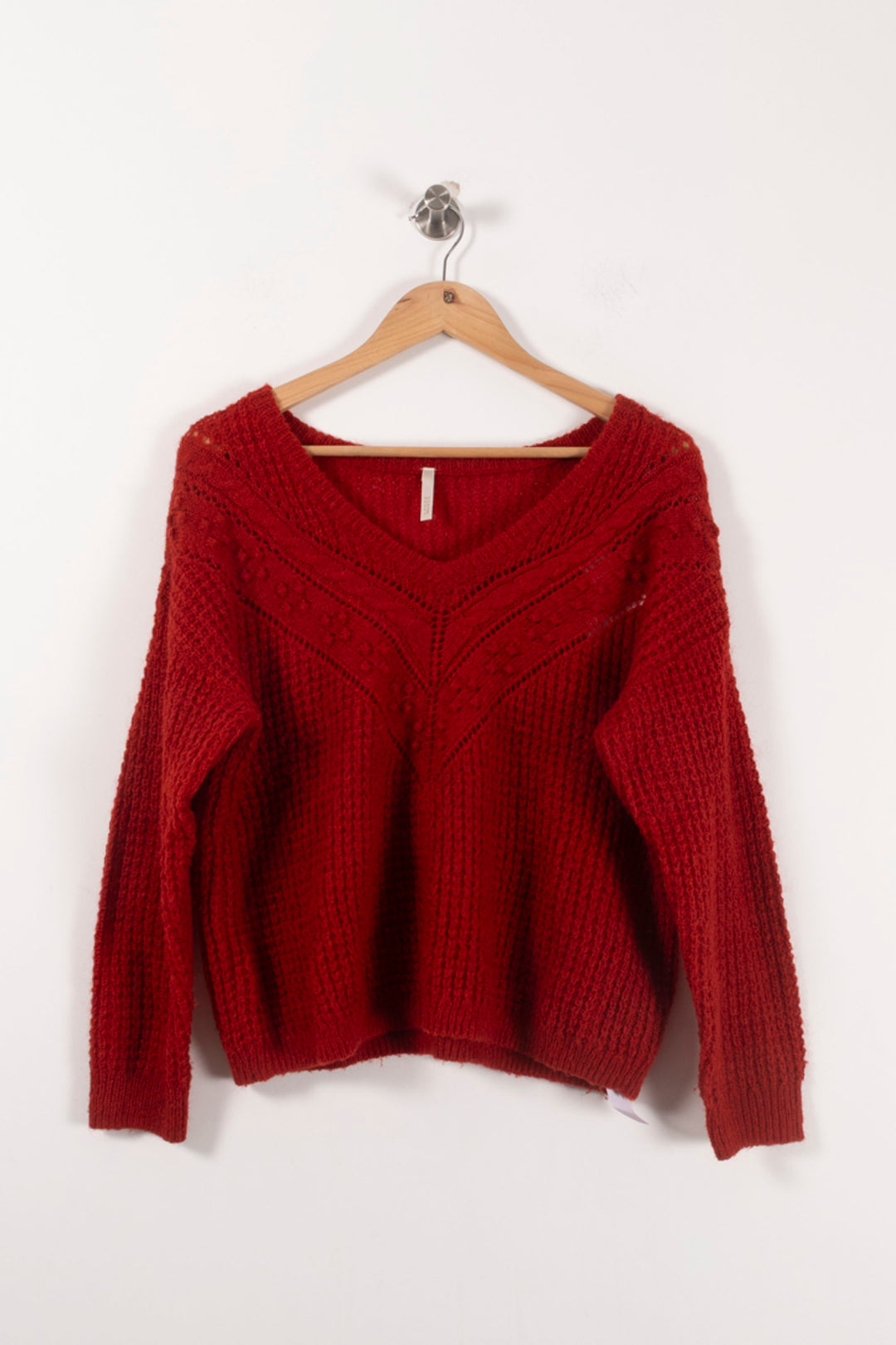 Pull Rouge - Taille S/36 de la marque I.Code | PARAD28326 - Vendu par Paradigme - Image 2
