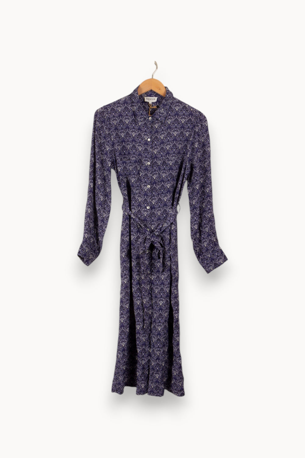 Robe longue bleue à motifs de la marque Bizance | PARAD28327 - Vendu par Paradigme - Image 1