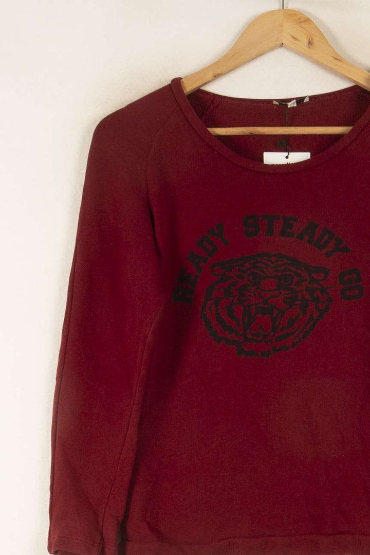 Sweatshirt Bordeaux - Taille S/36 de la marque Claudie Pierlot | PARAD28328 - Vendu par Paradigme - Image 3