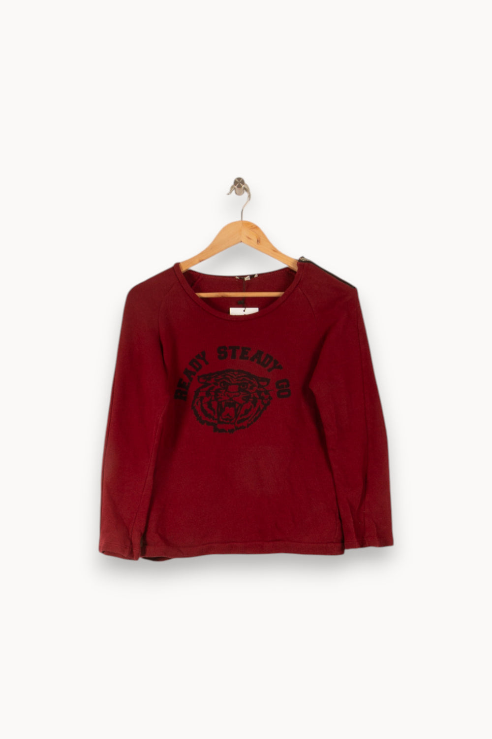 Sweatshirt Bordeaux - Taille S/36 de la marque Claudie Pierlot | PARAD28328 - Vendu par Paradigme - Image 2