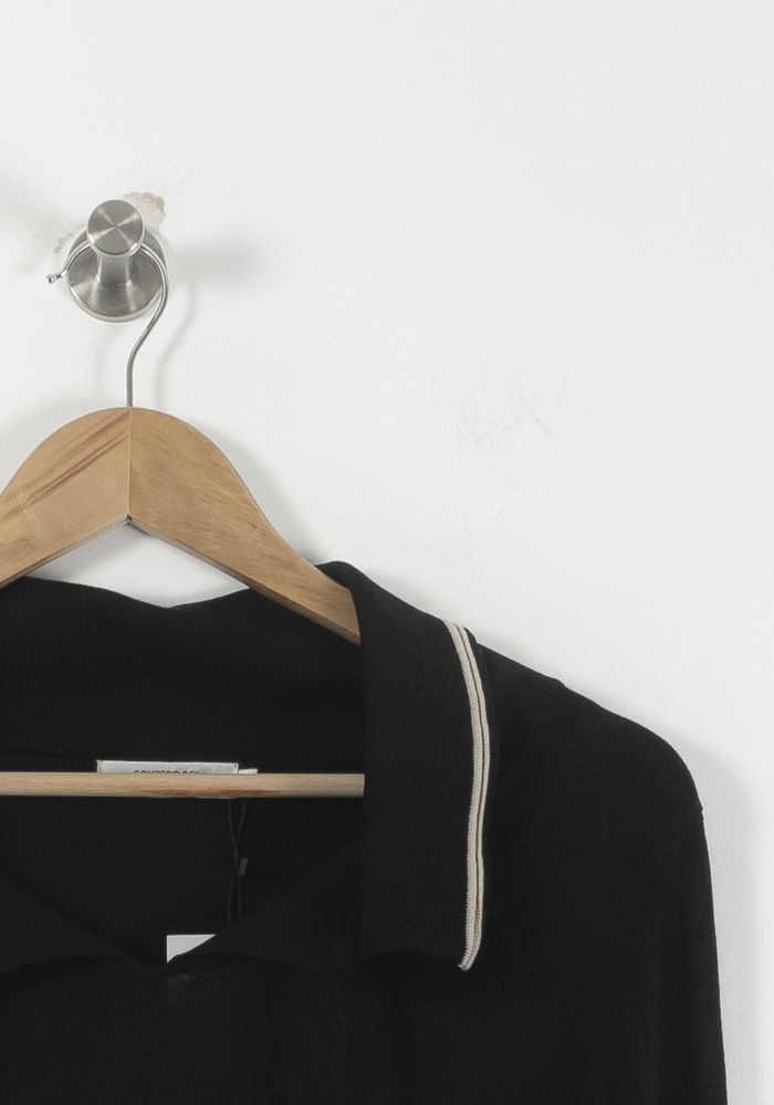 Polo Noir et Blanc - Taille L/40 de la marque Comptoir des Cotonniers | PARAD28332 - Vendu par Paradigme - Image 3