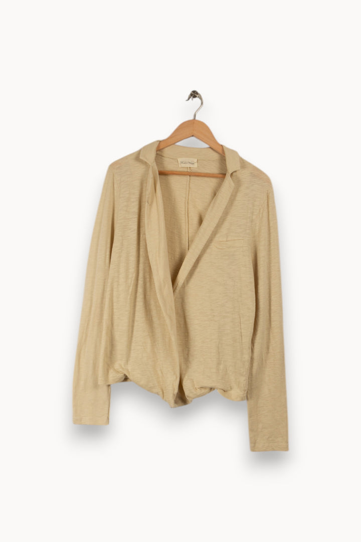 Gilet beige de la marque American Vintage | PARAD28344 - Vendu par Paradigme - Image 1