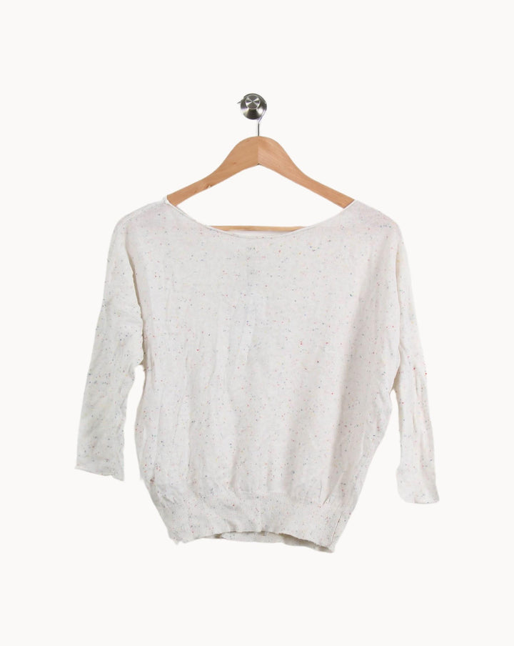 Pull Blanc - Taille XS/34 de la marque Bellerose | PARAD28351 - Vendu par Paradigme - Image 4