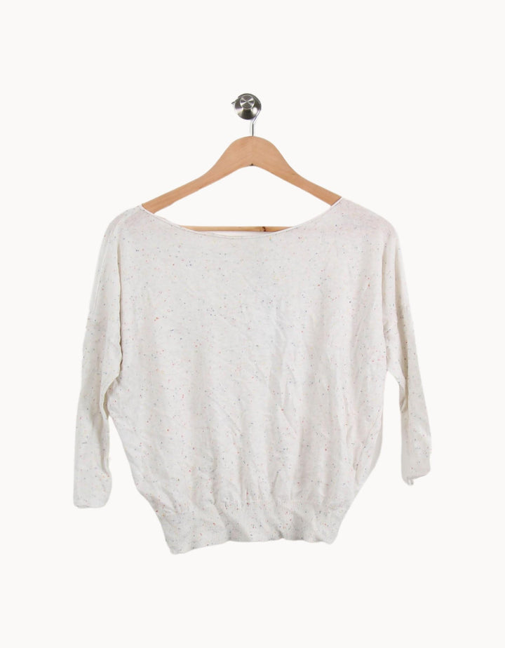 Pull Blanc - Taille XS/34 de la marque Bellerose | PARAD28351 - Vendu par Paradigme - Image 2