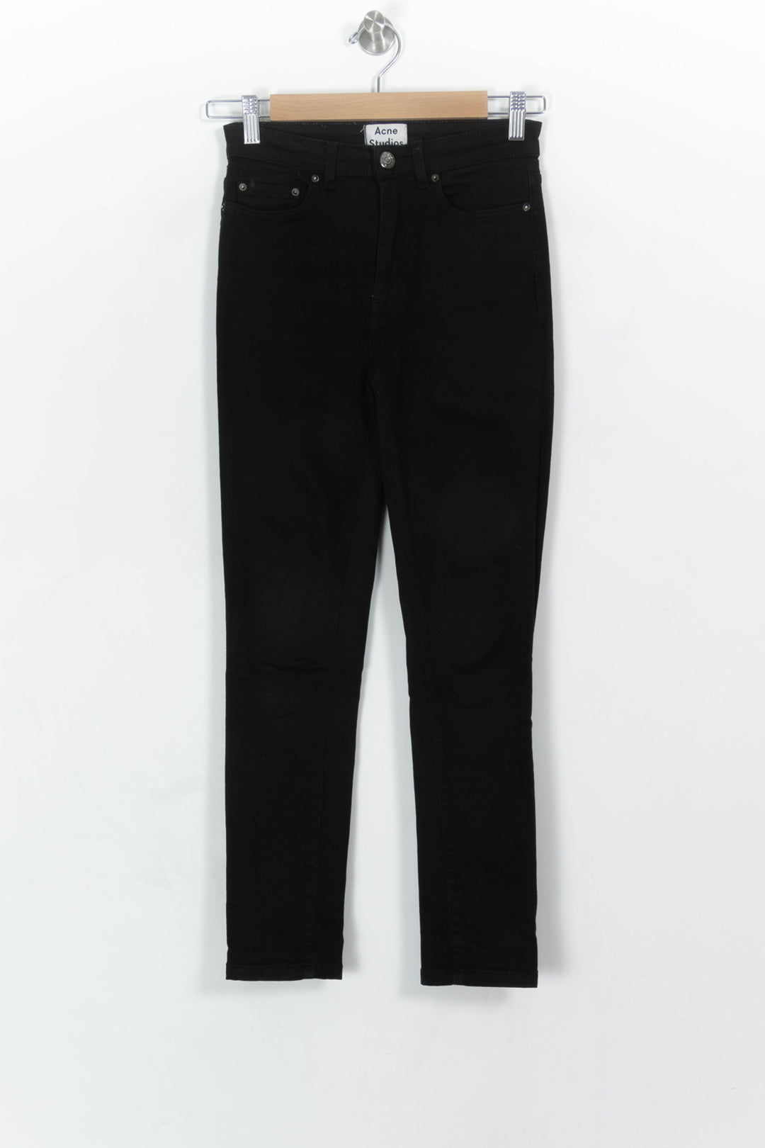 Jean Slim Noir - Taille S/36 de la marque Acne Studios | PARAD28364 - Vendu par Paradigme - Image 2