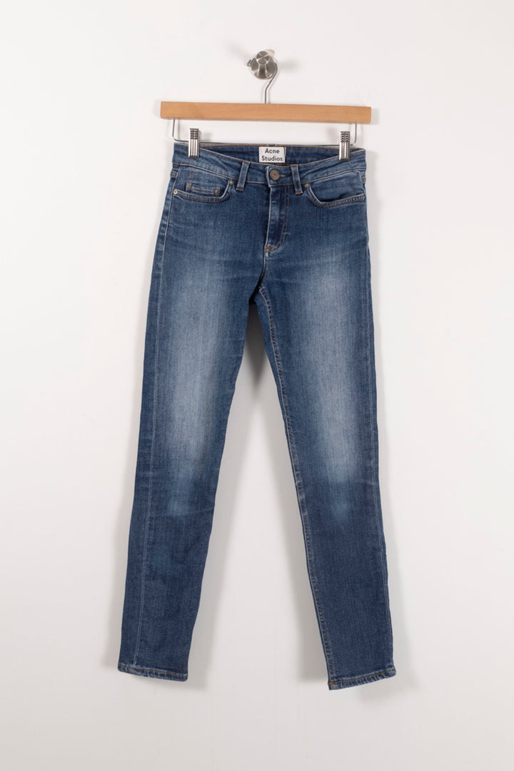 Jean Slim Bleu - Taille XS/34 de la marque Acne Studios | PARAD28376 - Vendu par Paradigme - Image 2