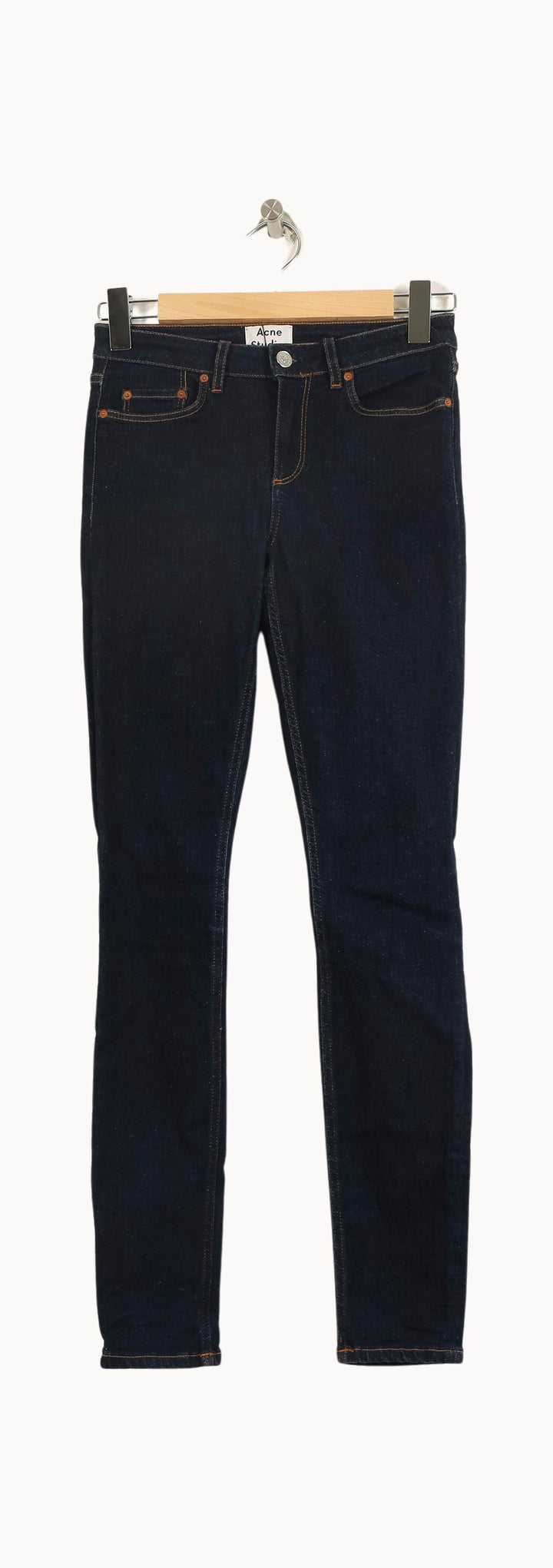 Jean Slim Bleu - Taille S/36 de la marque Acne Studios | PARAD28385 - Vendu par Paradigme - Image 2
