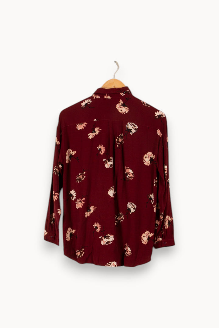 Chemise bordeaux à motifs - Taille S/36