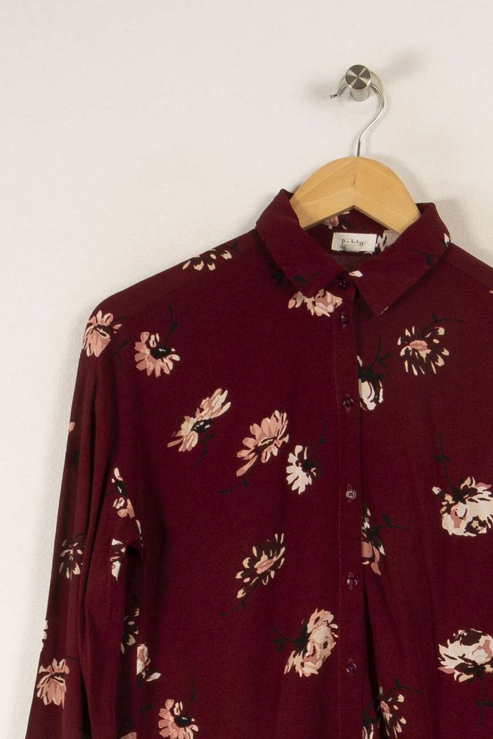 Chemise bordeaux à motifs - Taille S/36