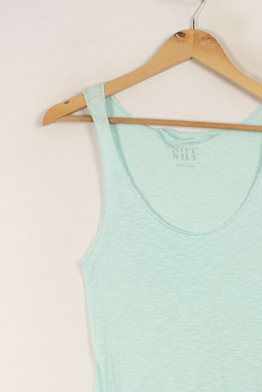 Débardeur vert/bleu - Taille S/36 de la marque Notshy Cashmere | PARAD28394 - Vendu par Paradigme - Image 1