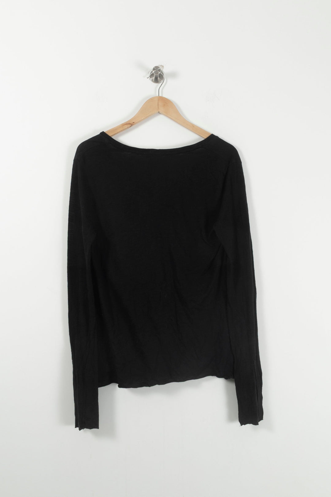 Tee-shirt Manches Longues Noir - Taille L/40 de la marque American Vintage | PARAD28400 - Vendu par Paradigme - Image 4