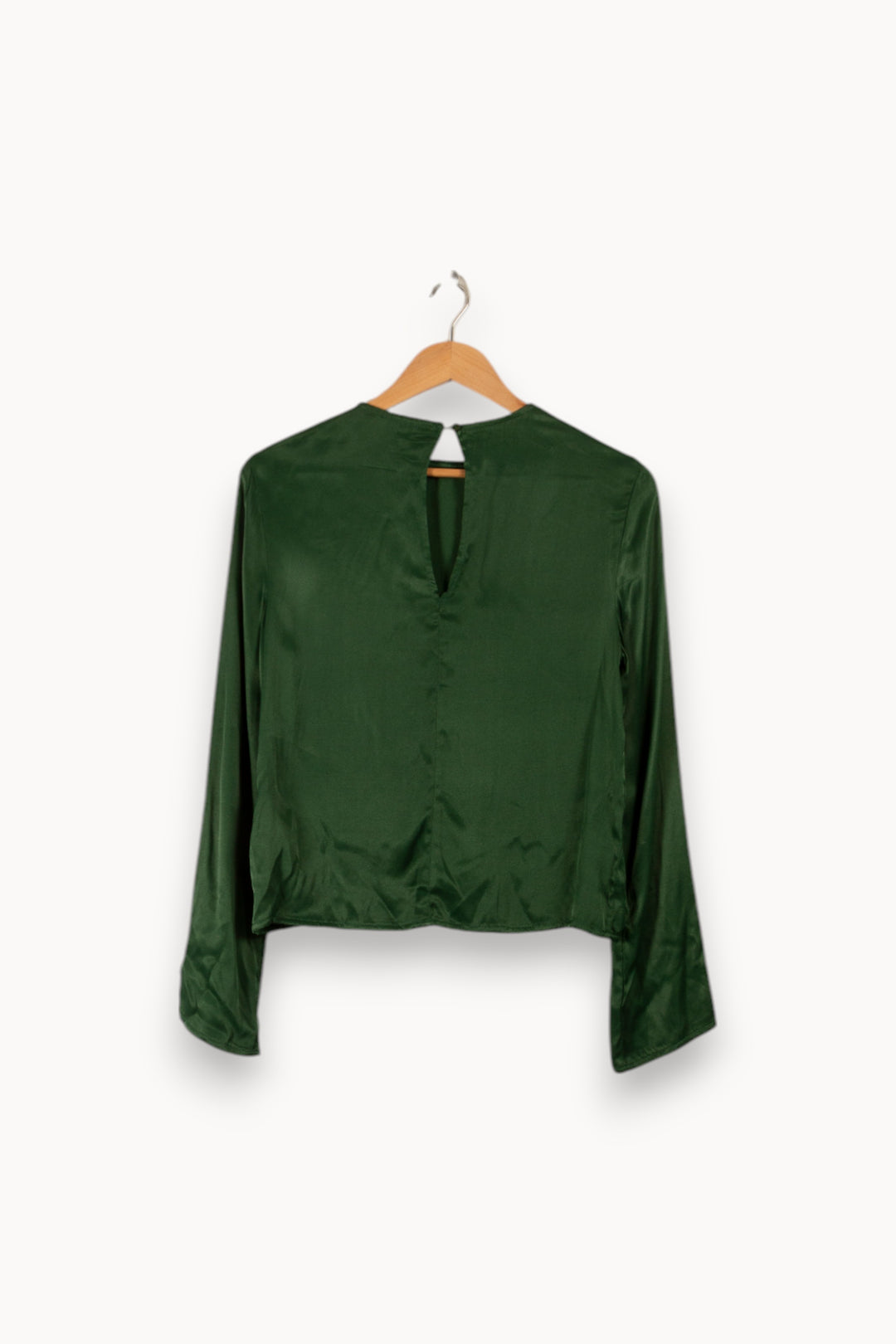 Blouse verte foncé de la marque Bizance | PARAD28402 - Vendu par Paradigme - Image 3