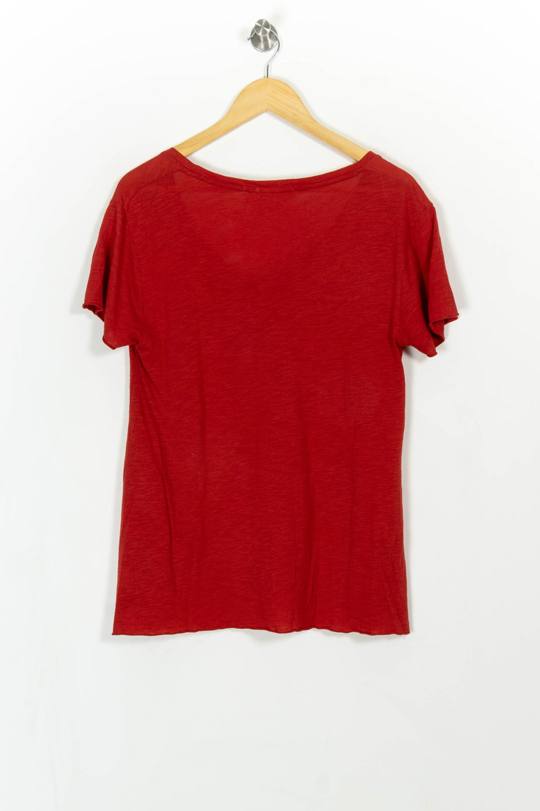 Tee-shirt Rouge - Taille L/40 de la marque American Vintage | PARAD28408 - Vendu par Paradigme - Image 4