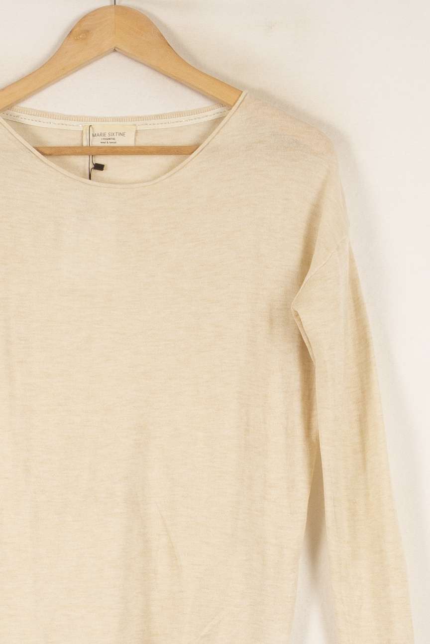 Pull Beige - Taille XS/34 de la marque Marie Sixtine | PARAD28416 - Vendu par Paradigme - Image 3
