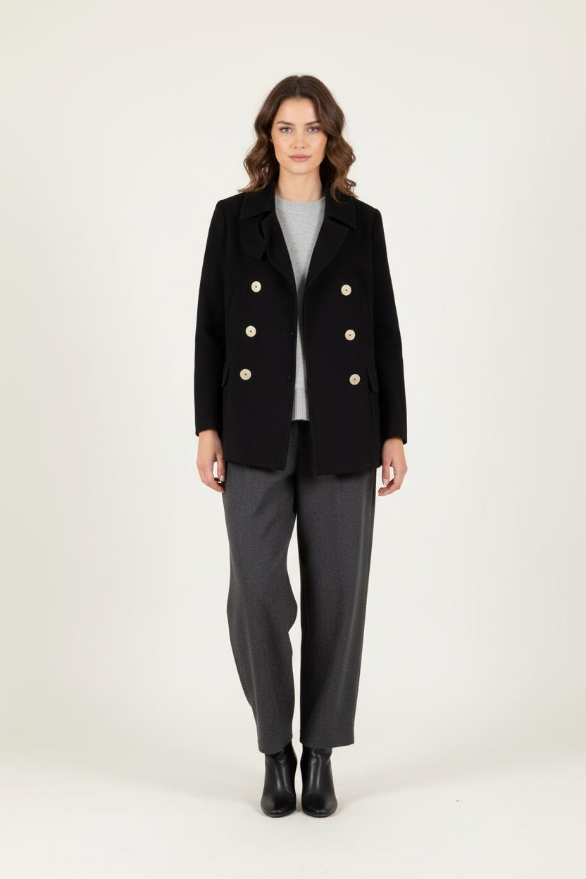 Manteau Court Bleu - Taille S/36 de la marque Caroll | PARAD28419 - Vendu par Paradigme - Image 1