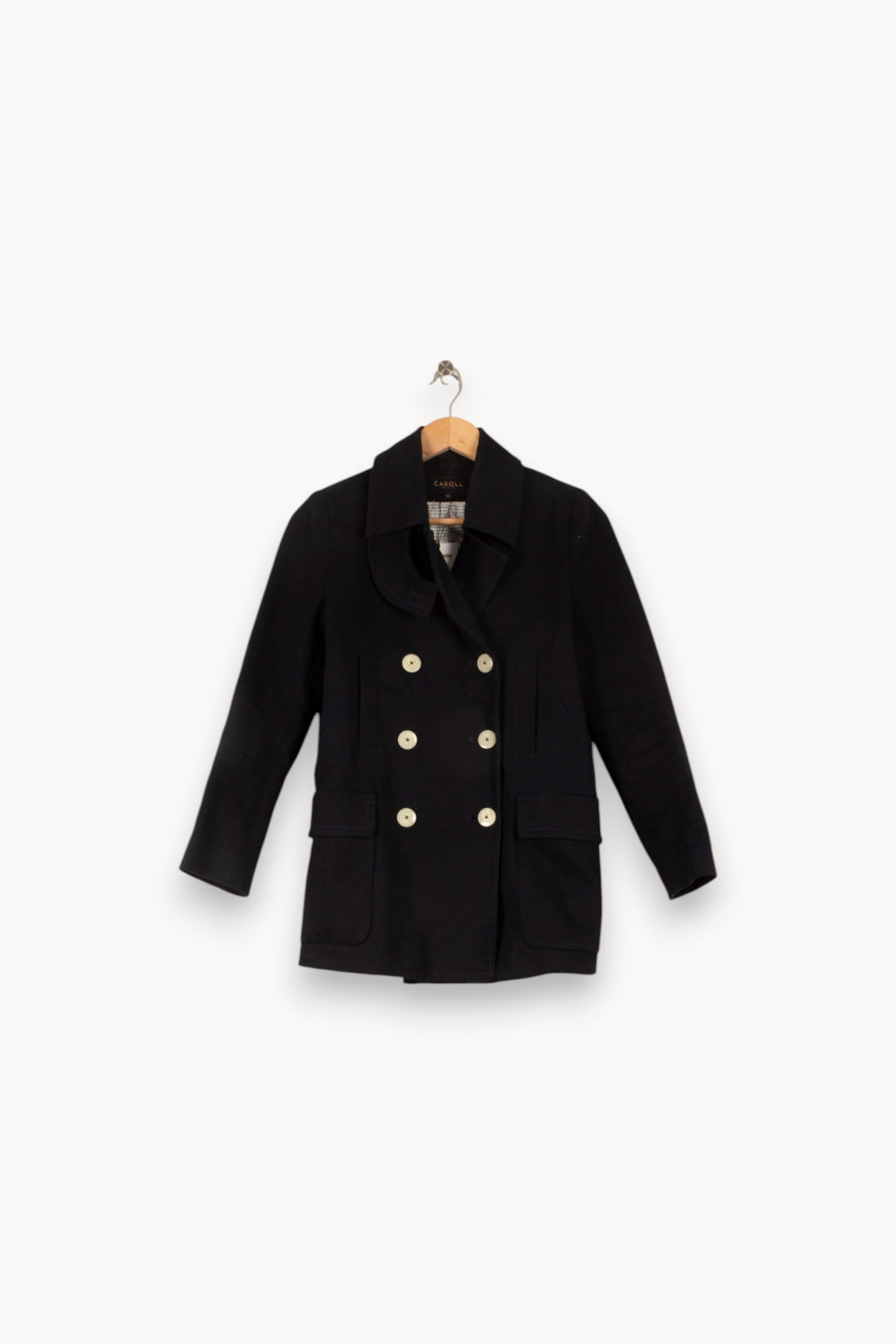 Manteau Court Bleu - Taille S/36 de la marque Caroll | PARAD28419 - Vendu par Paradigme - Image 2