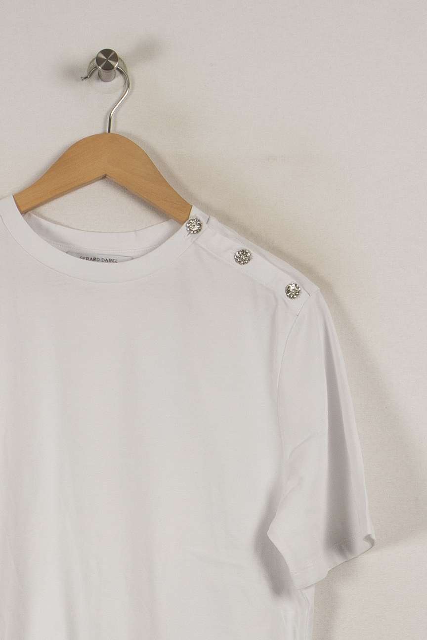 T shirt blanc de la marque Gerard Darel | PARAD28423 - Vendu par Paradigme - Image 2
