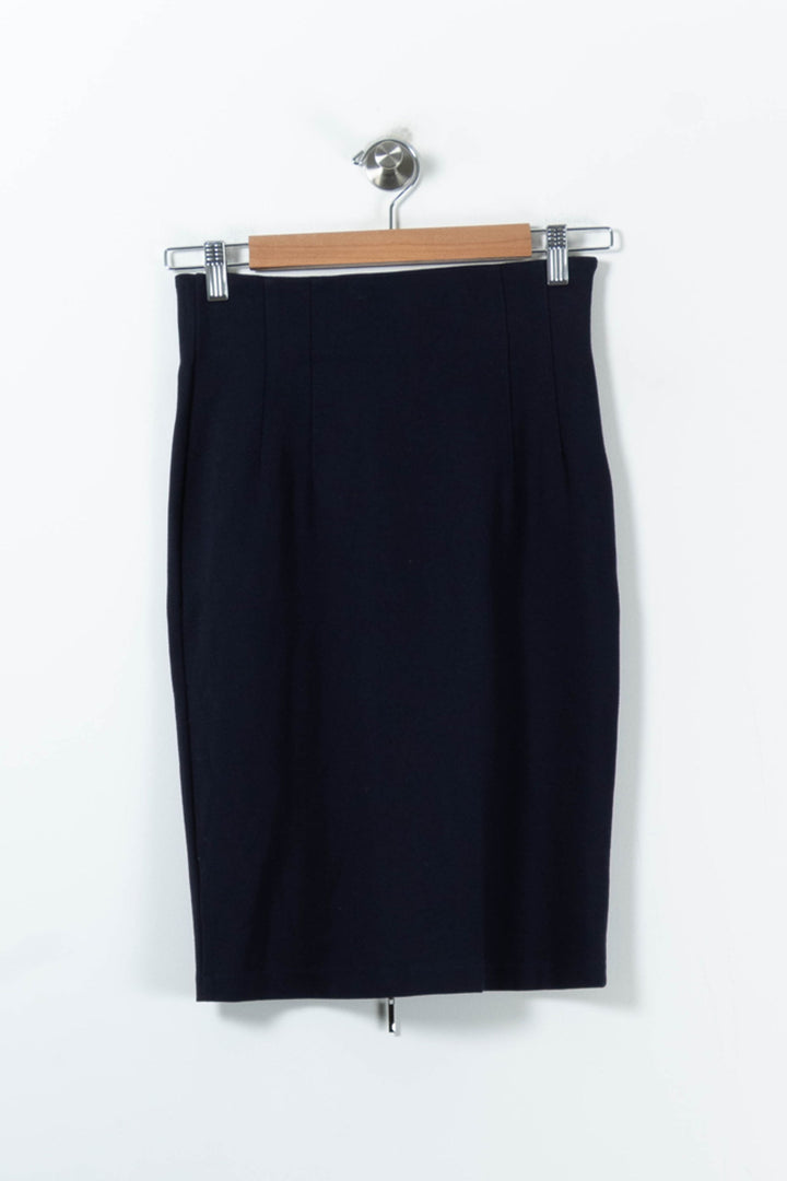 Jupe Crayon Bleu - Taille XS/34 de la marque La Fée Maraboutée | PARAD28439 - Vendu par Paradigme - Image 2