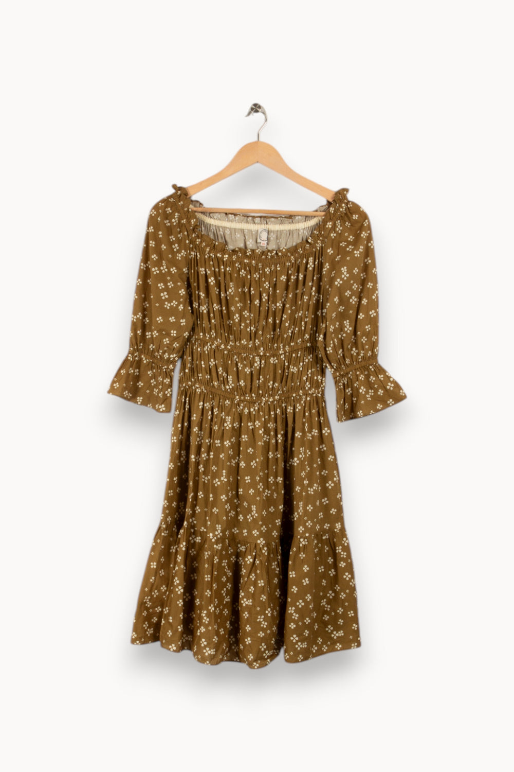 Robe verte à motifs - Taille M/38