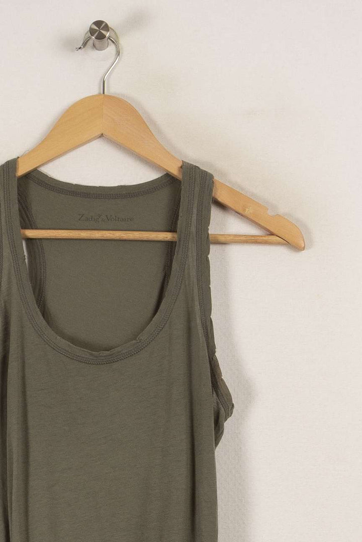 Débardeur vert de la marque Zadig&Voltaire | PARAD28461 - Vendu par Paradigme - Image 1