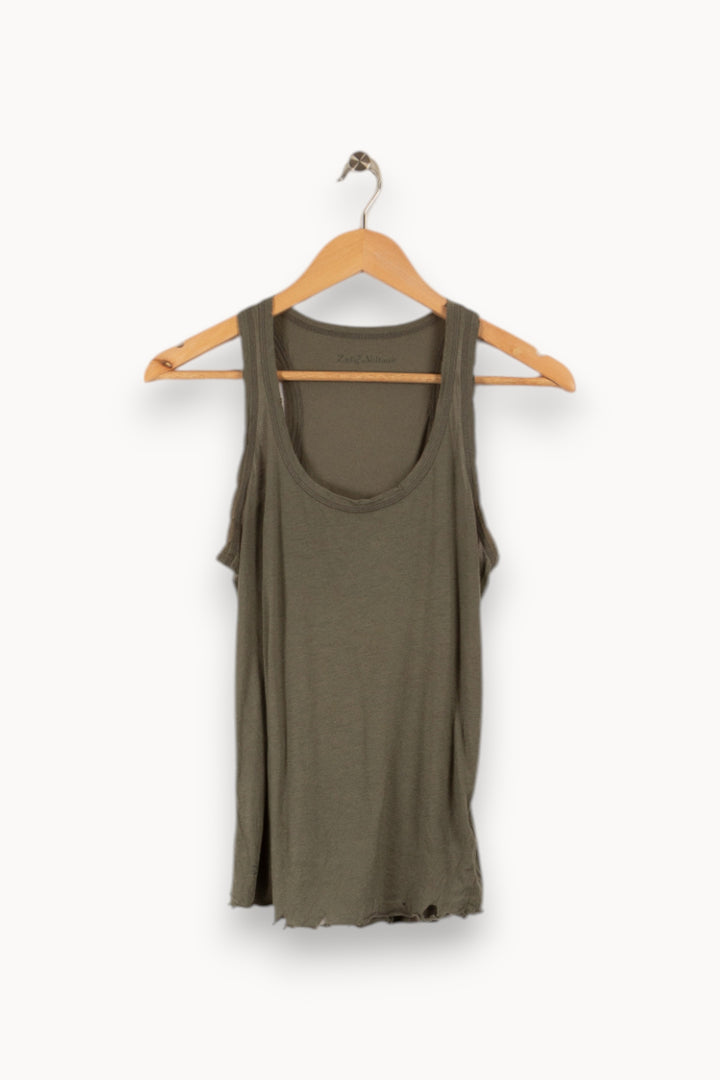 Débardeur vert de la marque Zadig&Voltaire | PARAD28461 - Vendu par Paradigme - Image 3