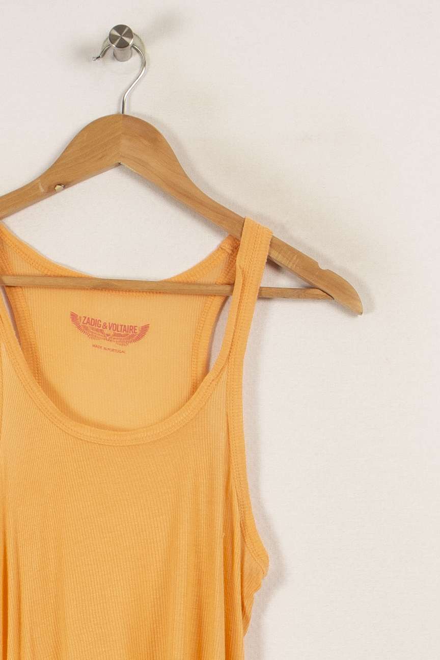 Débardeur orange de la marque Zadig&Voltaire | PARAD28472 - Vendu par Paradigme - Image 1