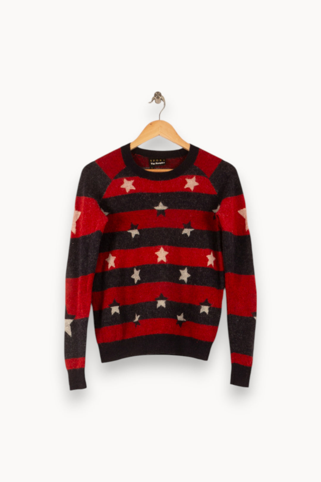 Pull Rouge et Noir - Taille S/36 de la marque The Kooples | PARAD28486 - Vendu par Paradigme - Image 2