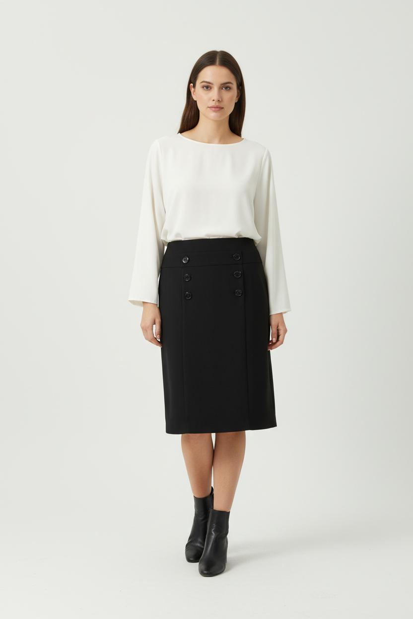 Jupe Noire - Taille S/36 de la marque Caroll | PARAD28511 - Vendu par Paradigme - Image 1