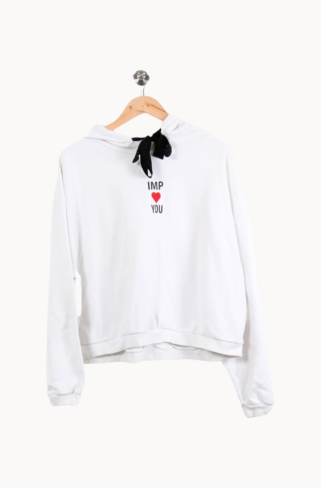 Sweat à Capuche Blanc et Noir - Taille L/40 de la marque Imprevu | PARAD28544 - Vendu par Paradigme - Image 2