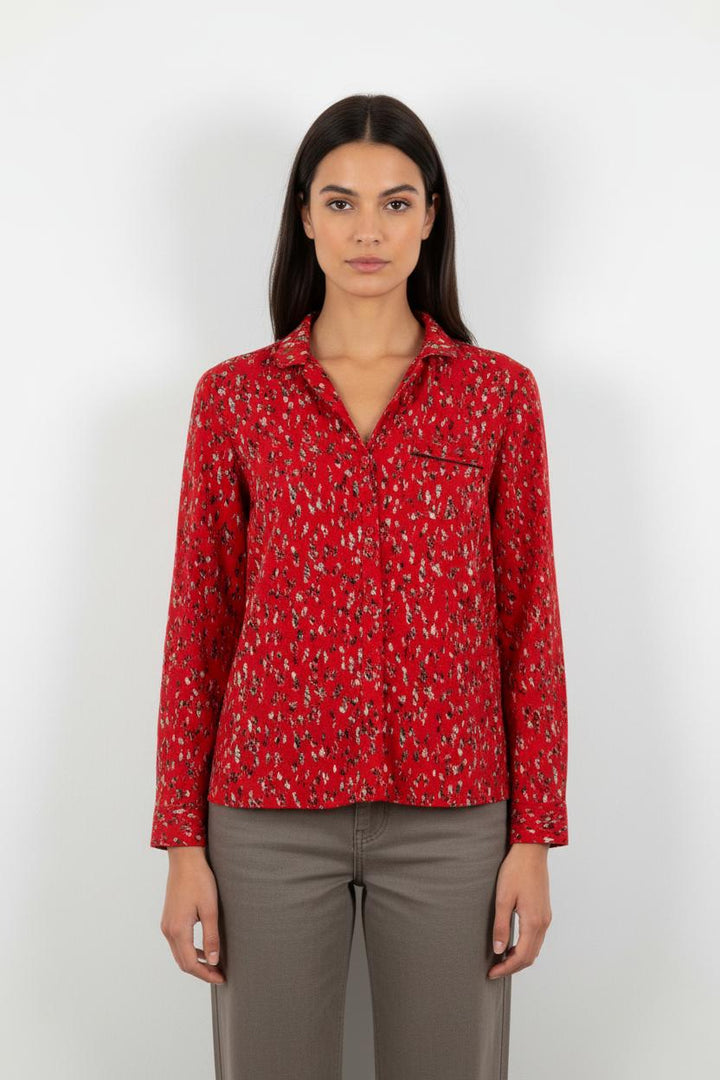 Top à manches longues rouge - Taille S/36