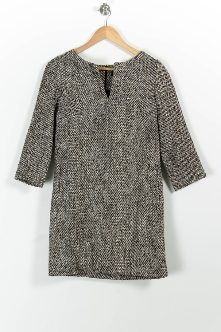 Robe Droite Grise - Taille M/38 de la marque Caroll | PARAD28556 - Vendu par Paradigme - Image 2