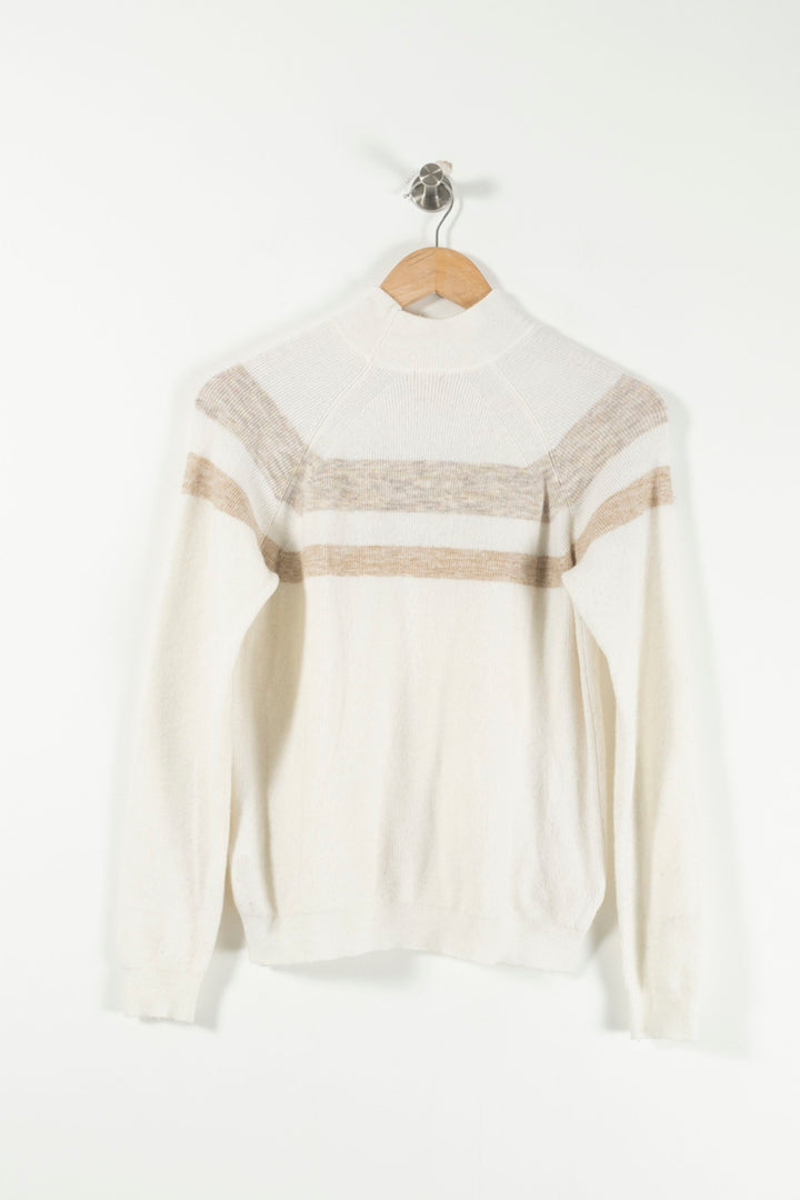 Pull Blanc et Beige - Taille S/36 de la marque Karl Marc John | PARAD28558 - Vendu par Paradigme - Image 4