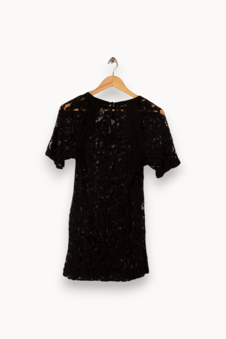Robe en dentelle noire - Taille S/36 de la marque Maje | PARAD28565 - Vendu par Paradigme - Image 3