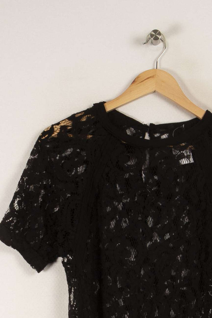Robe en dentelle noire - Taille S/36 de la marque Maje | PARAD28565 - Vendu par Paradigme - Image 2