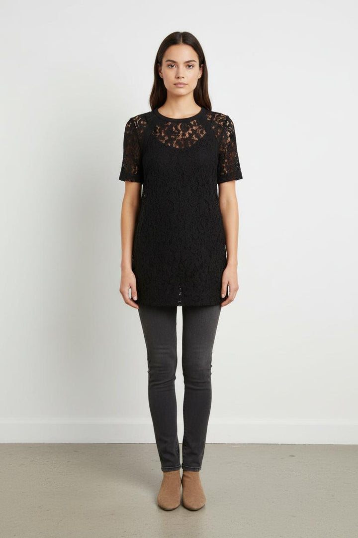 Robe en dentelle noire - Taille S/36