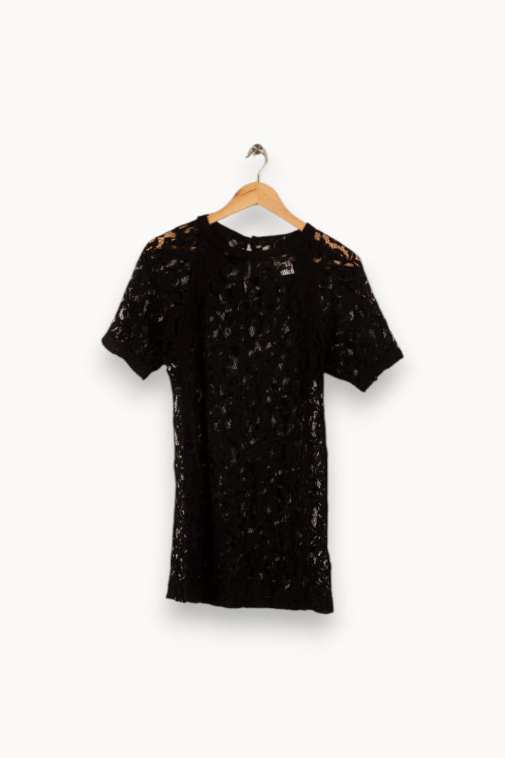 Robe en dentelle noire - Taille S/36 de la marque Maje | PARAD28565 - Vendu par Paradigme - Image 1