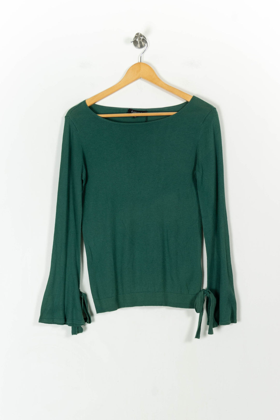Pull Vert - Taille XS/34 de la marque Caroll | PARAD28584 - Vendu par Paradigme - Image 2