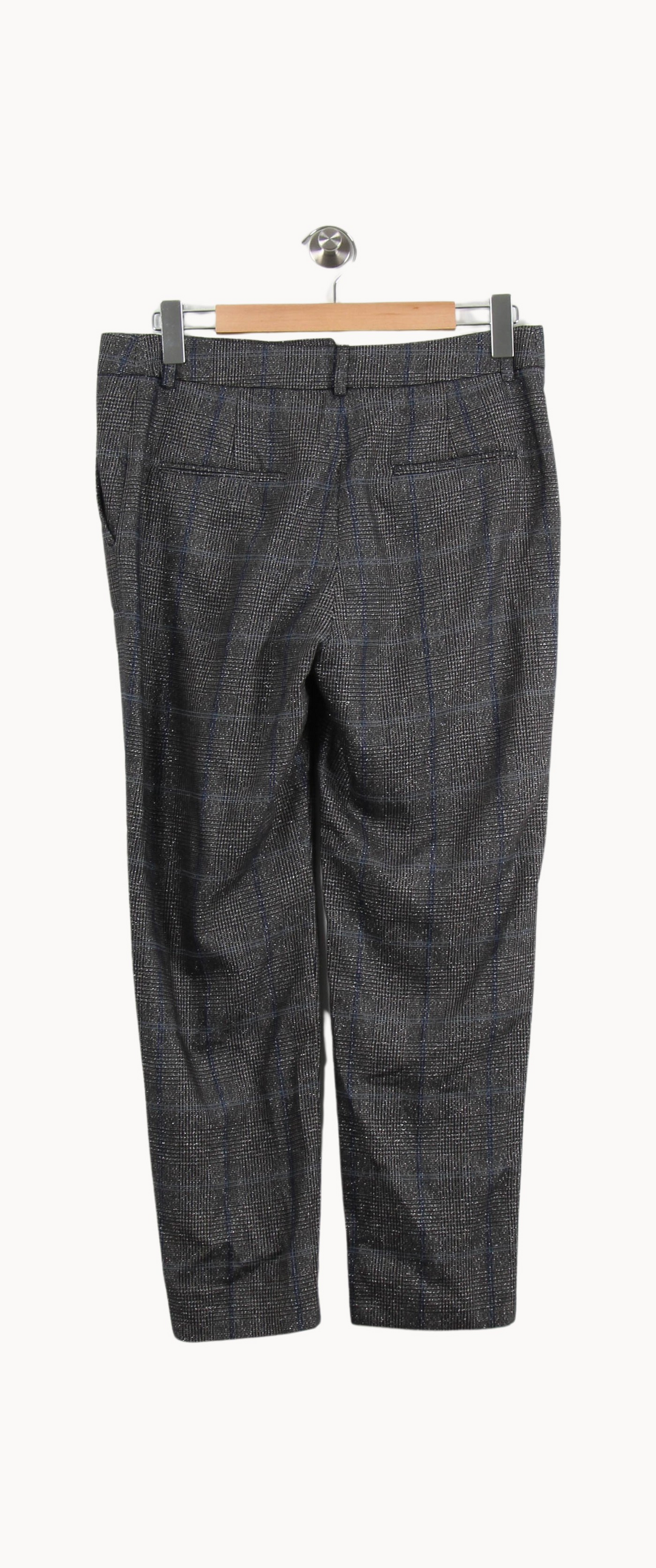 Pantalon Carreaux Bleu et Gris - Taille M/38 de la marque Tara Jarmon | PARAD28587 - Vendu par Paradigme - Image 4
