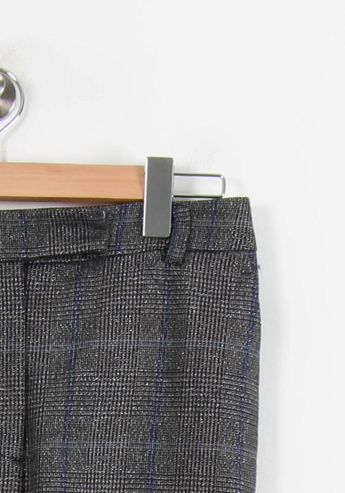 Pantalon Carreaux Bleu et Gris - Taille M/38 de la marque Tara Jarmon | PARAD28587 - Vendu par Paradigme - Image 3