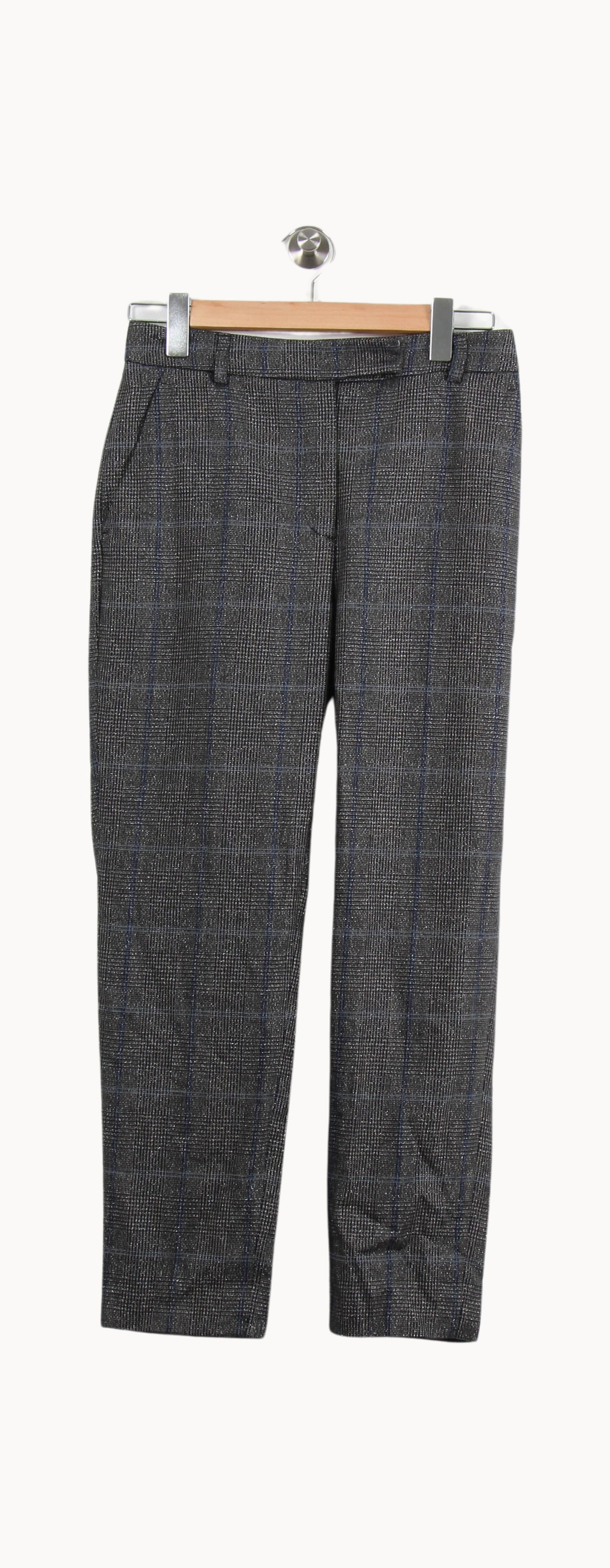 Pantalon Carreaux Bleu et Gris - Taille M/38 de la marque Tara Jarmon | PARAD28587 - Vendu par Paradigme - Image 2