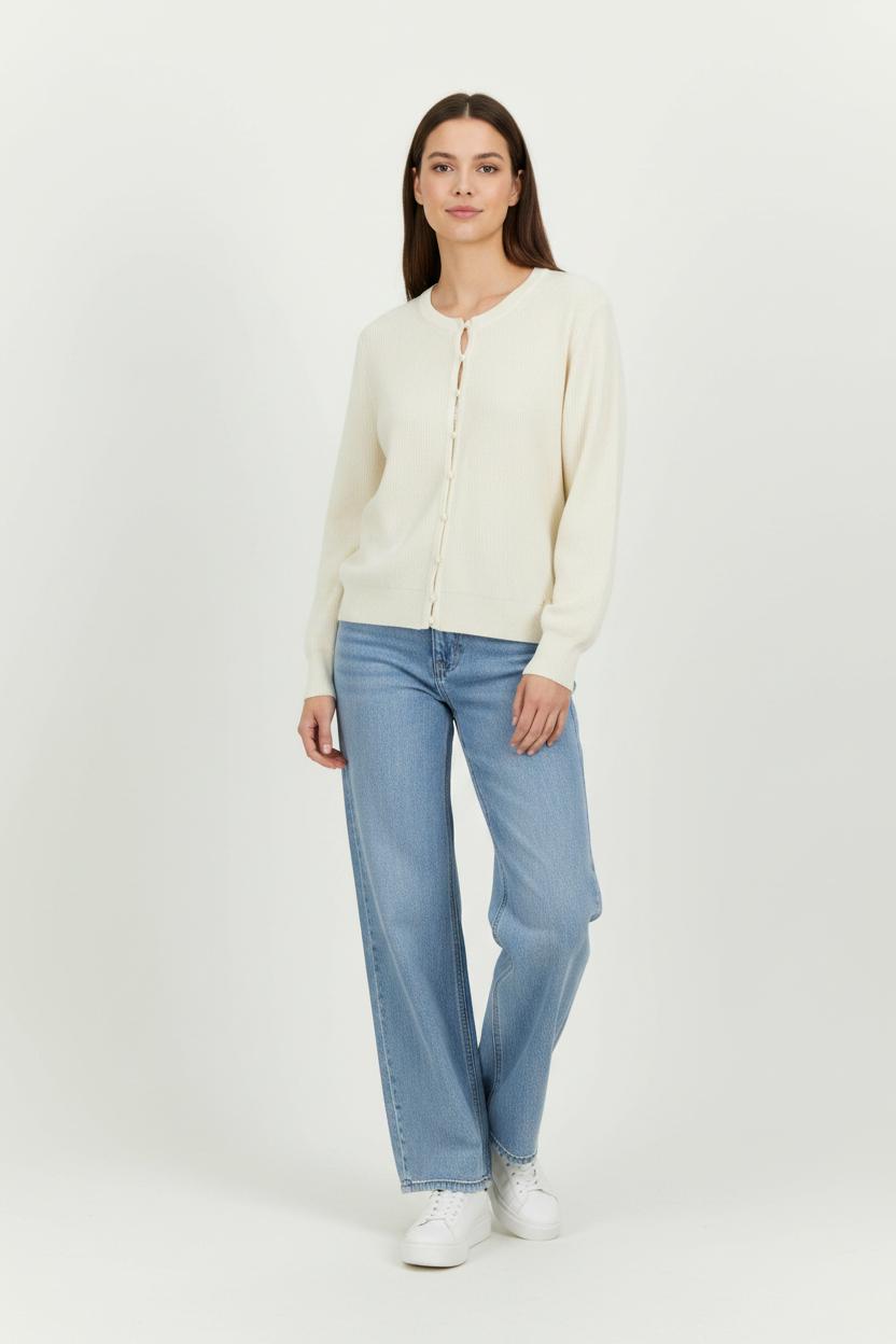 Cardigan Blanc - Taille M/38 de la marque Des petits hauts | PARAD28601 - Vendu par Paradigme - Image 1