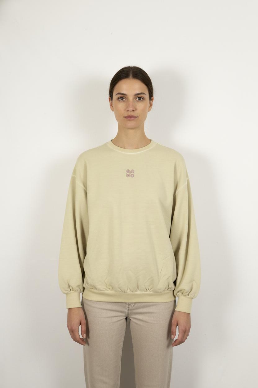 Sweatshirt Beige - Taille XS/34