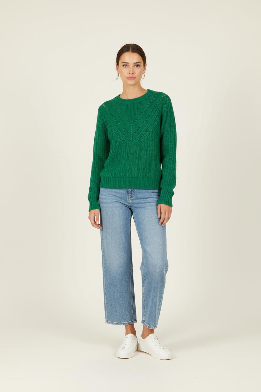 Pull Vert - Taille XS/34 de la marque Caroll | PARAD28617 - Vendu par Paradigme - Image 1