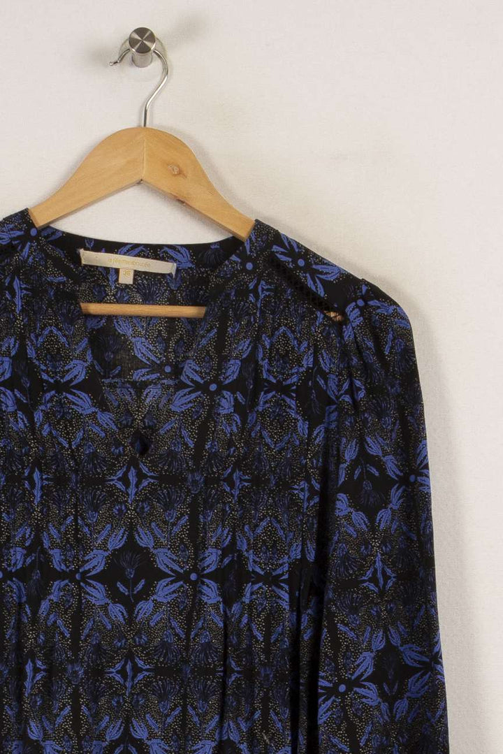Robe bleue à motifs - Taille S/36 de la marque La Fée Maraboutée | PARAD28640 - Vendu par Paradigme - Image 1
