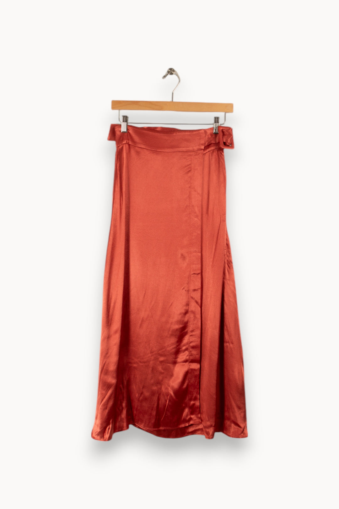Jupe longue rose satinée - Taille S/36 de la marque Suncoo | PARAD28650 - Vendu par Paradigme - Image 3