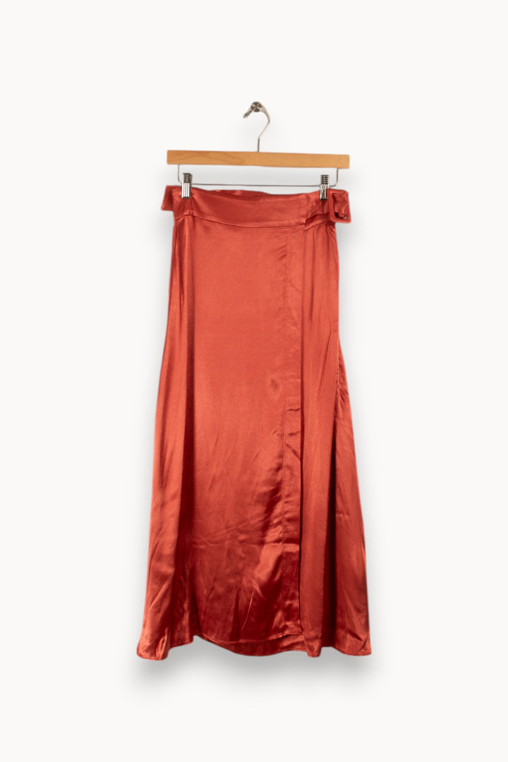 Jupe longue rose satinée - Taille S/36 de la marque Suncoo | PARAD28650 - Vendu par Paradigme - Image 3