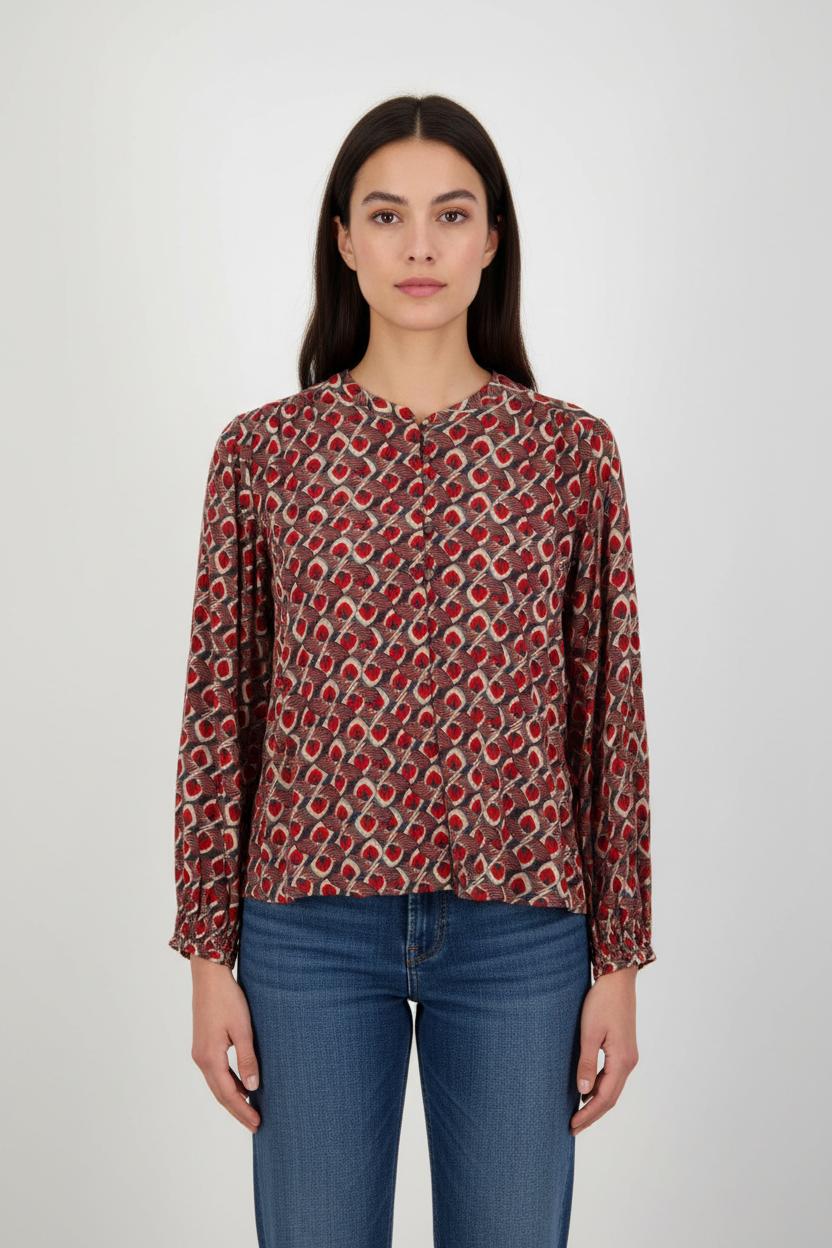 Top à manches longues à motifs - Taille S/36