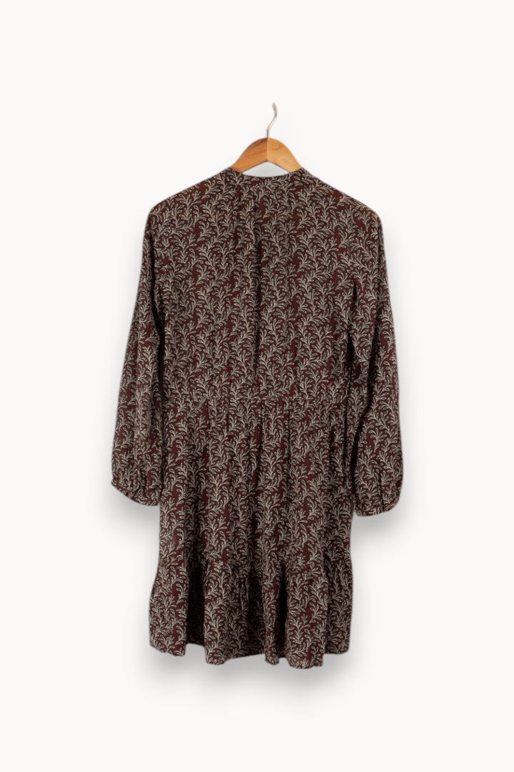 Robe bordeaux à motifs - Taille S/36 de la marque Vanessa Bruno | PARAD28672 - Vendu par Paradigme - Image 2