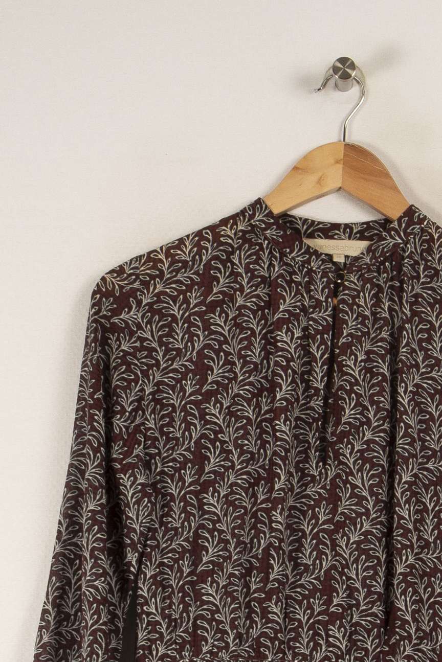 Robe bordeaux à motifs - Taille S/36 de la marque Vanessa Bruno | PARAD28672 - Vendu par Paradigme - Image 1