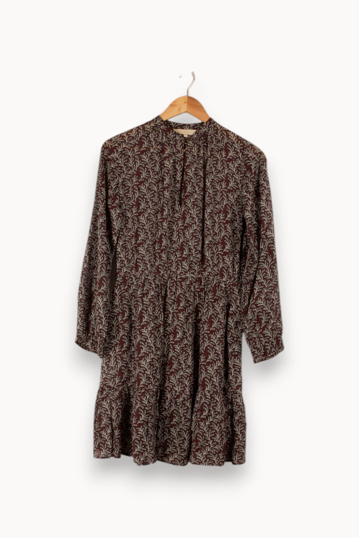 Robe bordeaux à motifs - Taille S/36 de la marque Vanessa Bruno | PARAD28672 - Vendu par Paradigme - Image 3